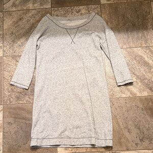 Gap Heather Gray Long Sleeve Dress Sweatshirt medium tall EUC